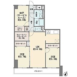 ルミネ鷺沼第2 2SLDKの間取図画像