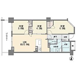 東京マスタープレイス 3LDKの間取図画像