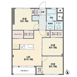 狛江第2コーポラス 3LDKの間取図画像