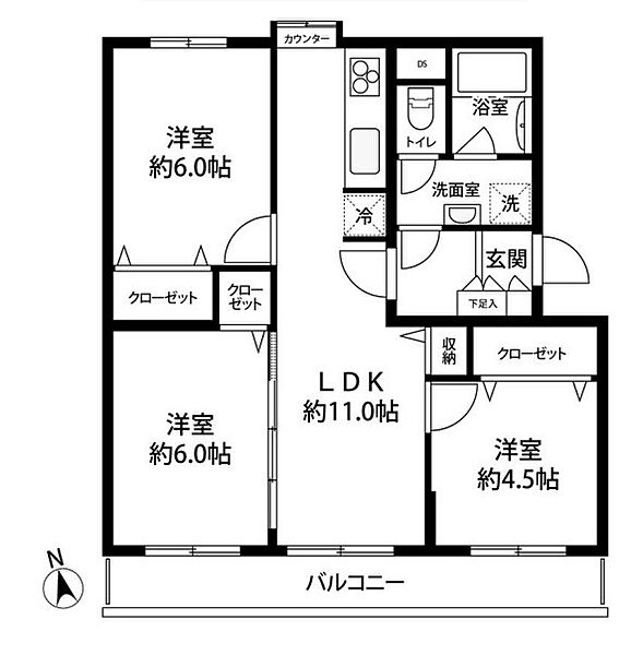 間取りを拡大表示