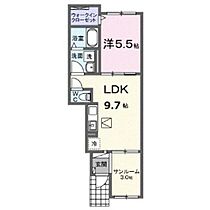 ジョイ・アクアマリンおおきＢ 102 ｜ 山口県下関市松屋東町2丁目（賃貸アパート1LDK・1階・40.11㎡） その2