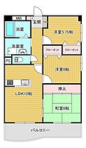 ミリオンマンション 401 ｜ 山口県下関市椋野町3丁目（賃貸マンション3LDK・4階・70.00㎡） その2