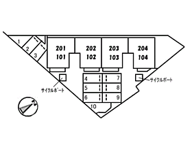 レンドヴィラ910 101 ｜ 山口県下関市秋根南町2丁目（賃貸アパート2LDK・1階・51.60㎡） その14