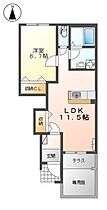 KA-ZU 102 ｜ 山口県下関市小月杉迫3丁目（賃貸アパート1LDK・1階・44.95㎡） その2