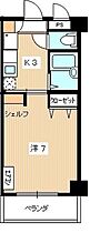 エトワール尾崎 509 ｜ 山口県下関市山の田東町（賃貸マンション1K・5階・23.64㎡） その2