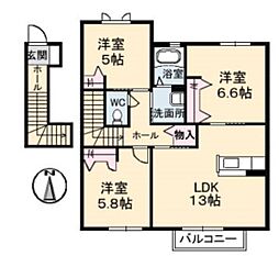 間取図画像 3LDK