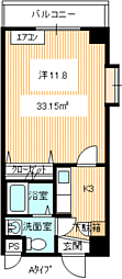 ノビリティー新下関 1Kの間取図画像