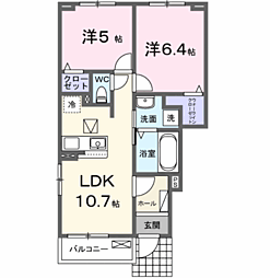 デュエルII 2LDKの間取図画像