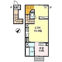 ロイル西中町 201 ｜ 山口県宇部市西中町（賃貸アパート1LDK・2階・50.71㎡） その2