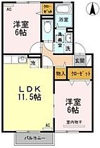 清水崎ハウスＢ棟. B203 ｜ 山口県宇部市東梶返2丁目（賃貸アパート2LDK・2階・53.76㎡） その2