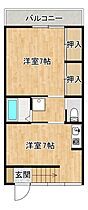 ミモサフラッツ 3-C ｜ 山口県宇部市島2丁目（賃貸マンション1DK・3階・41.00㎡） その2