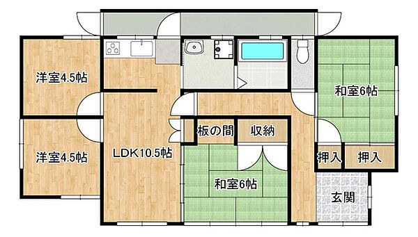 間取りを拡大表示