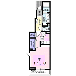 セレノ・パラッツオ ワンルームの間取図画像