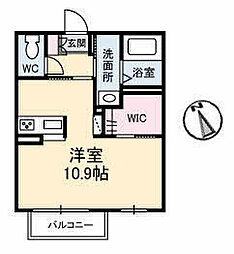 シャーメゾンアヴァンセ3 ワンルームの間取図画像