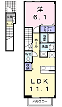 イマージュ 205 ｜ 兵庫県三木市平田19（賃貸アパート1LDK・2階・44.90㎡） その2