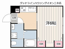 Precious Scene I 1Kの間取図画像