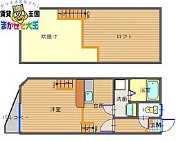 アルジェントパレス弐番館 1Kの間取図画像