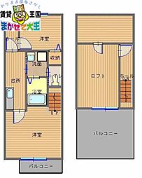 エトワール2 2SKの間取図画像