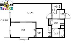 SGB浜町 1LDKの間取図画像