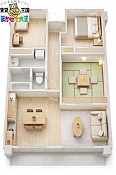 モンベール南長崎 3LDKの間取図画像