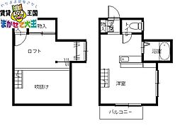 ドリームイン御船蔵 ワンルームの間取図画像