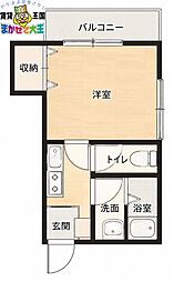 伊野ビル 1Kの間取図画像