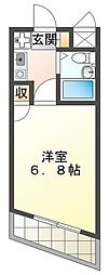 共立リライアンス八王子2 1Kの間取図画像