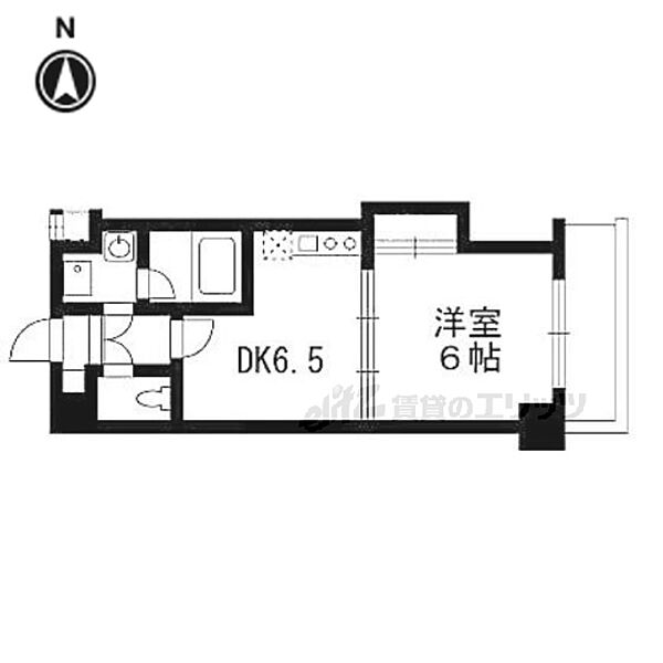 京都府京都市上京区千本通出水下る十四軒町(賃貸マンション1DK・5階・30.65㎡)の写真 その2