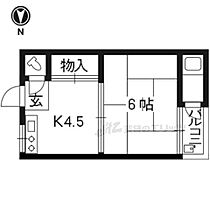 ヤングマンション  ｜ 京都府京都市左京区田中飛鳥井町（賃貸マンション1K・2階・22.31㎡） その2