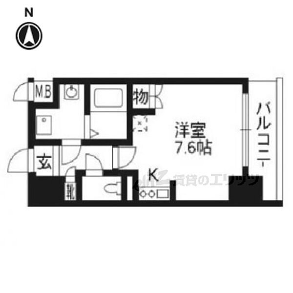 エスリード烏丸五条駅前 ｜京都府京都市下京区万寿寺町(賃貸マンション1R・13階・22.44㎡)の写真 その2