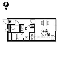 京都府京都市中京区西ノ京内畑町（賃貸アパート1K・1階・20.28㎡） その2