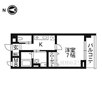 京都アパートメント6 408 ｜ 京都府京都市中京区西ノ京式部町（賃貸マンション1K・4階・31.58㎡） その1