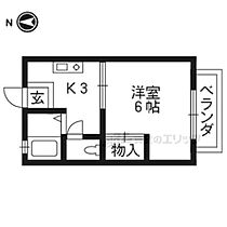 京都府京都市中京区聚楽廻西町（賃貸アパート1K・2階・19.87㎡） その2