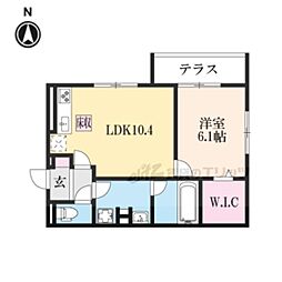 CASASERESA 1LDKの間取図画像
