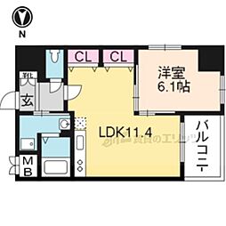 間取図画像 1LDK