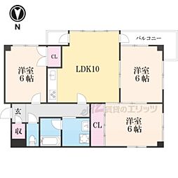 間取図画像 3LDK