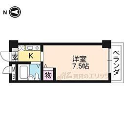 Zenマンション2 1Kの間取図画像