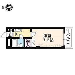 ギャロップミヤザキ 1Kの間取図画像