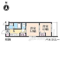 ARCOBALENO KYOTO NISHIKYOGOKU 2Kの間取図画像