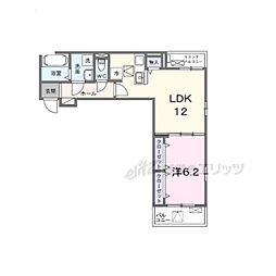 ブルックIII 1LDKの間取図画像