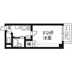 アベニュー高辻 1Kの間取図画像