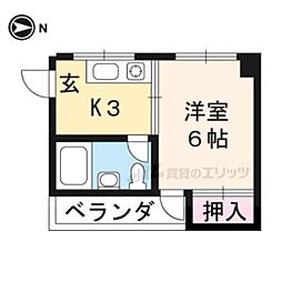 間取図画像 1K