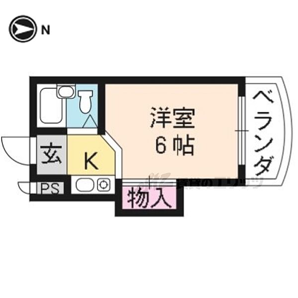 サンハイム島谷 201｜京都府京都市上京区六軒町通下長者町下る西入利生町(賃貸マンション1K・2階・16.20㎡)の写真 その2