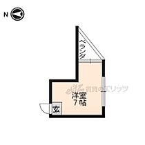 コーポ満田 3 ｜ 京都府京都市北区紫野西野町（賃貸アパート1R・2階・11.85㎡） その2