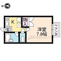 京都府京都市北区等持院中町（賃貸アパート1K・2階・22.63㎡） その2