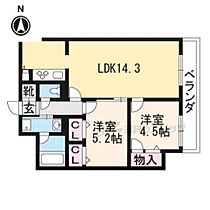 京都府京都市中京区西ノ京永本町（賃貸マンション2LDK・6階・56.81㎡） その2