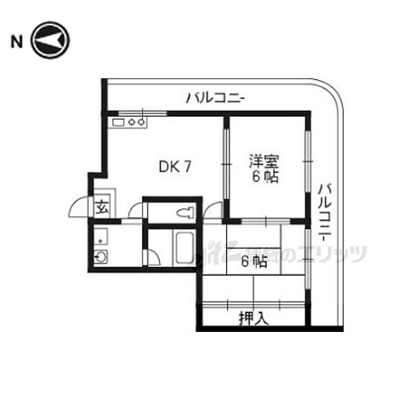 セノータ 201｜京都府京都市下京区油小路通綾小路下る風早町(賃貸マンション2DK・2階・41.94㎡)の写真 その2