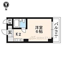 京都府京都市左京区高野西開町（賃貸マンション1K・4階・16.35㎡） その2