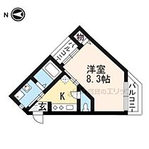 京都府京都市左京区北白川東久保田町（賃貸マンション1K・3階・23.80㎡） その2