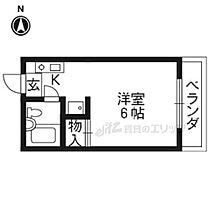 京都府京都市左京区下鴨梅ノ木町（賃貸アパート1R・1階・17.00㎡） その2